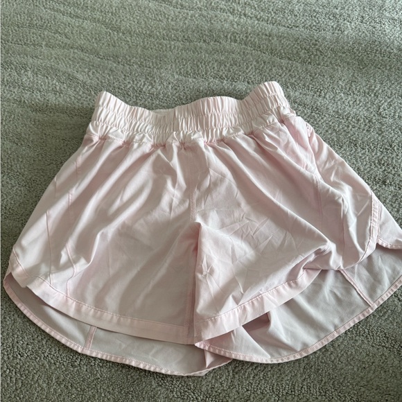 lululemon athletica Pants - Lululemon strawberry milkshake high rise track that 5 inch shorts